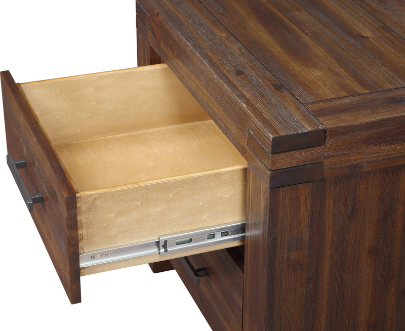 Meadow Two Drawer Solid Wood Nightstand