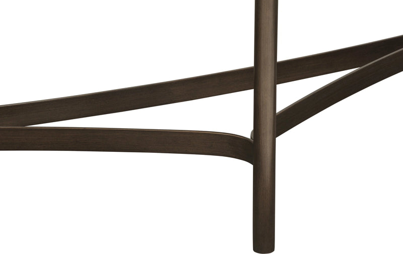 Lyon Semi-circular Concrete and Metal Console Table