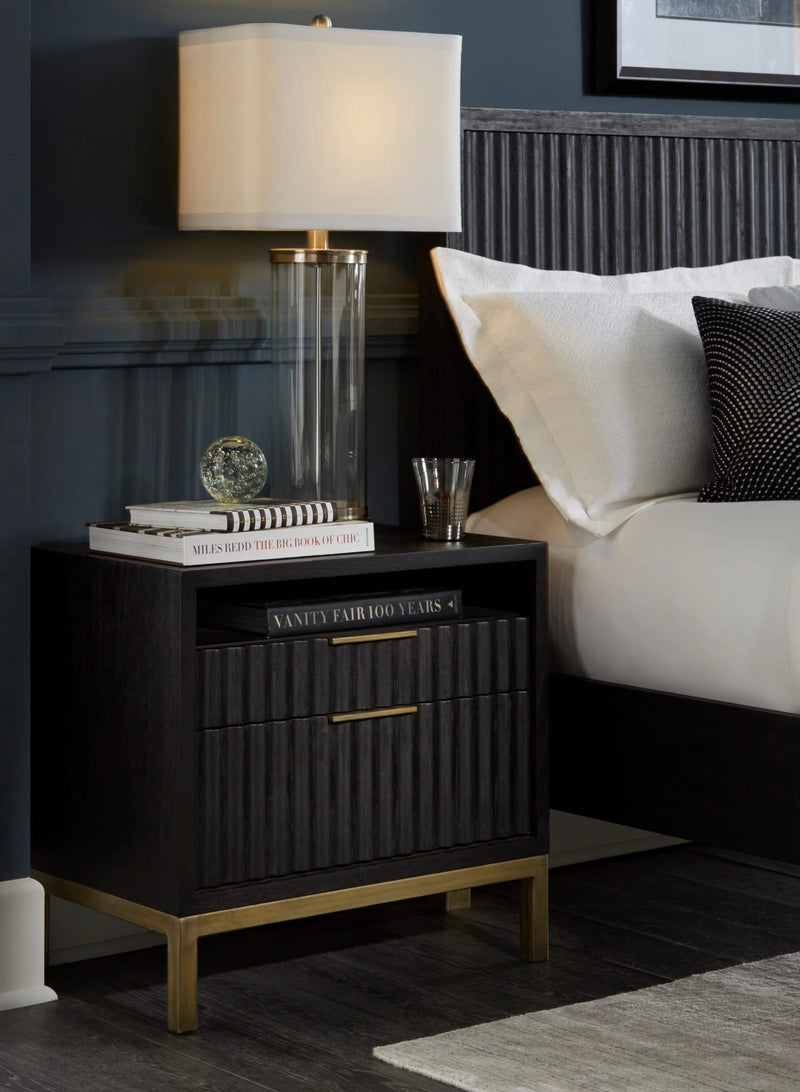 Kentfield Solid Wood Two Drawer Nightstand