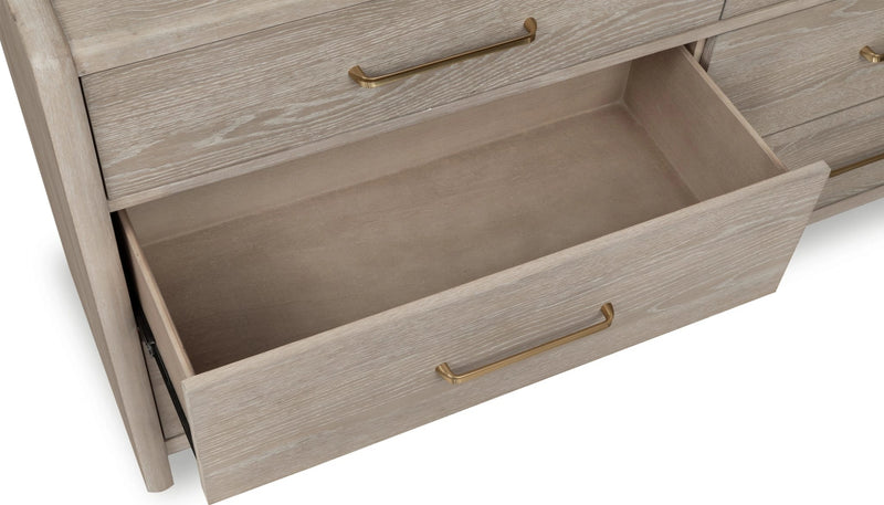 Gardenia Six Drawer Oak Wood Dresser