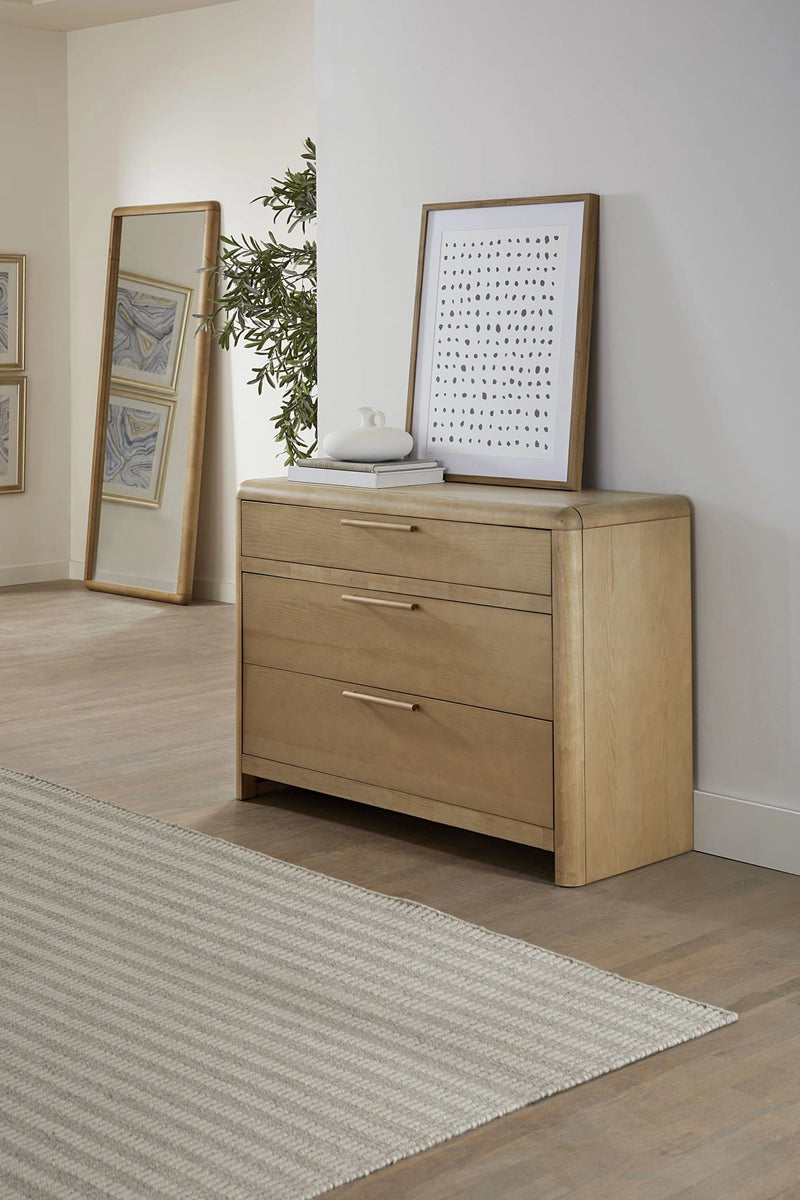 Furano Three Drawer Ash Wood Bachelor Chest