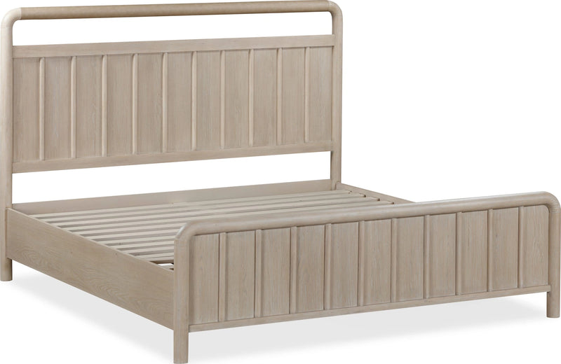 Camden Shiplap Oak Wood Platform Bed