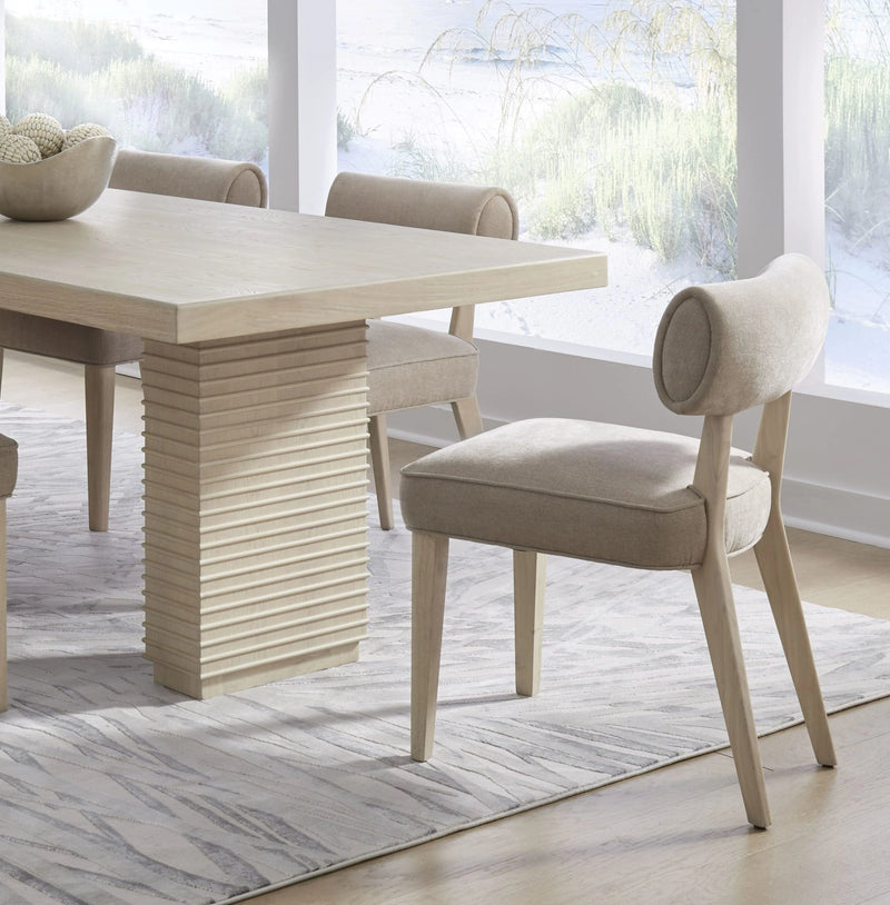 Magnolia Wood Frame Upholstered Dining Chair