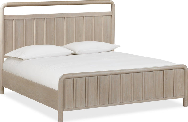 Camden Shiplap Oak Wood Platform Bed