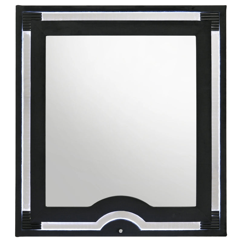 Ravenne Velvet Upholstered LED Dresser Mirror
