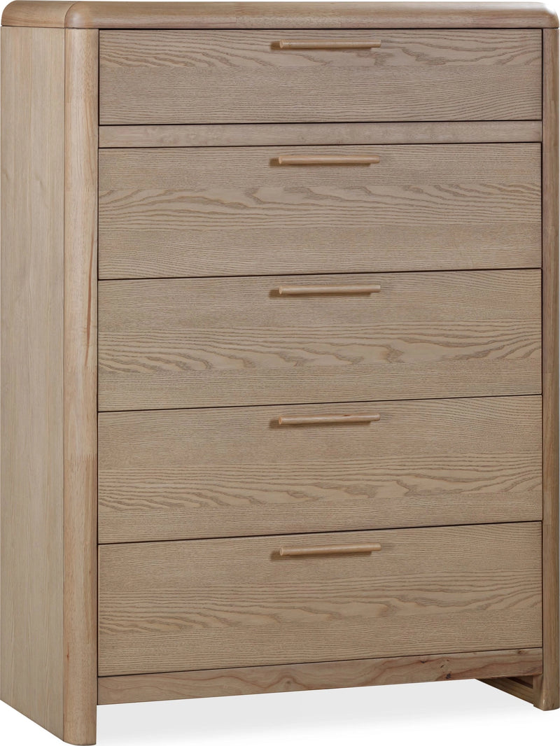 Furano Five Drawer Ash Wood Chest