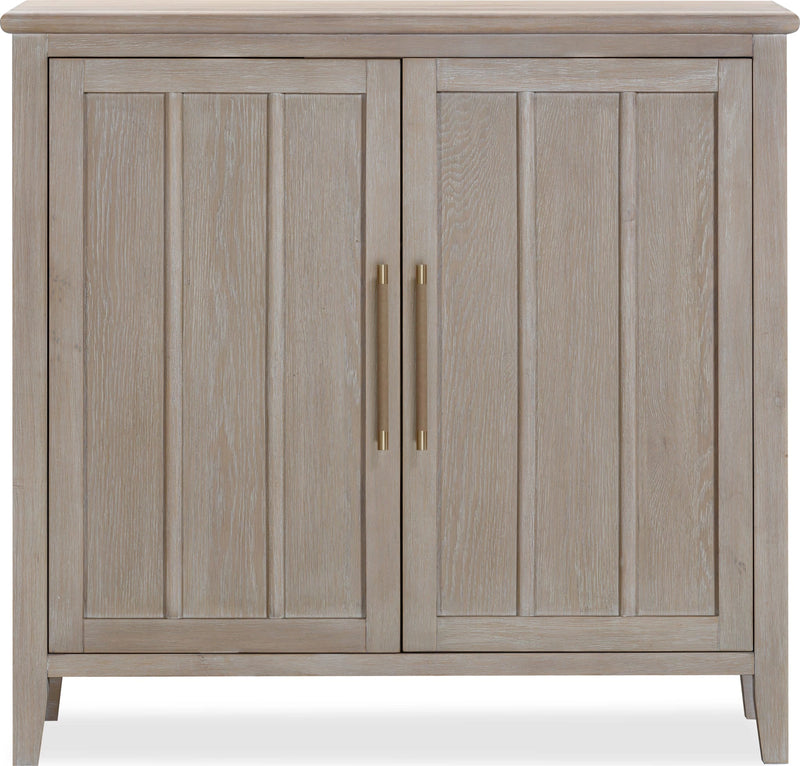 Camden Two Door Two Drawer Bar Cabinet with Stemware Rack and Wine Rack