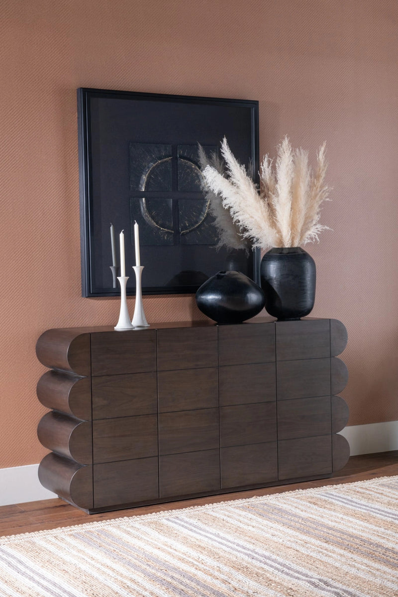Mataranka Four Door Walnut Sideboard