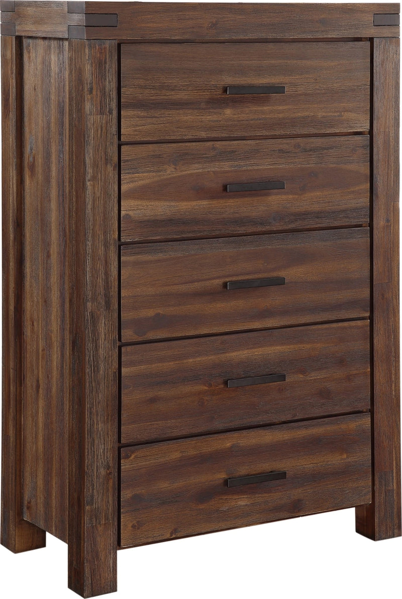 Meadow Five Drawer Solid Wood Chest