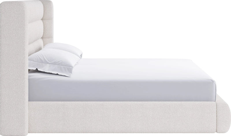 Frank Upholstered Wingback Platform Bed