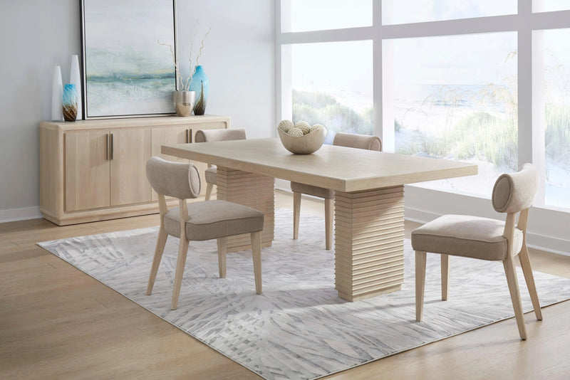Magnolia Double Pedestal Wooden Dining Table