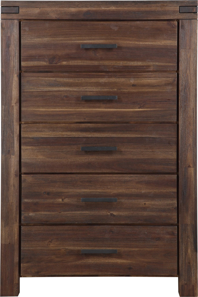 Meadow Five Drawer Solid Wood Chest