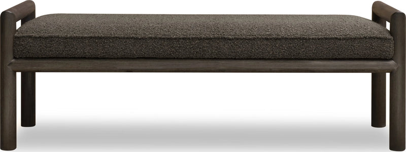 Dorsey Boucle Upholstered Wooden Bench