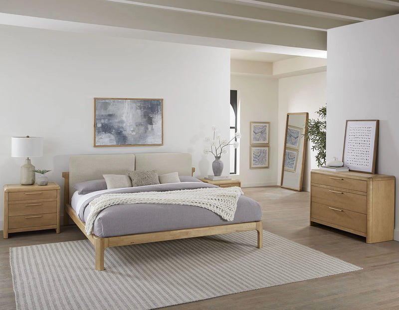 Furano Upholstered Two Cushion Platform Bed