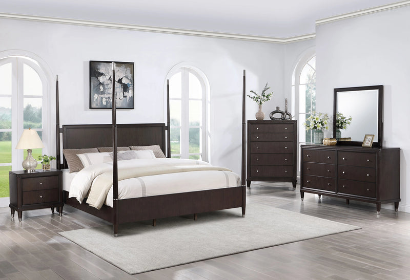 Emberlyn Four-Poster Panel Bed