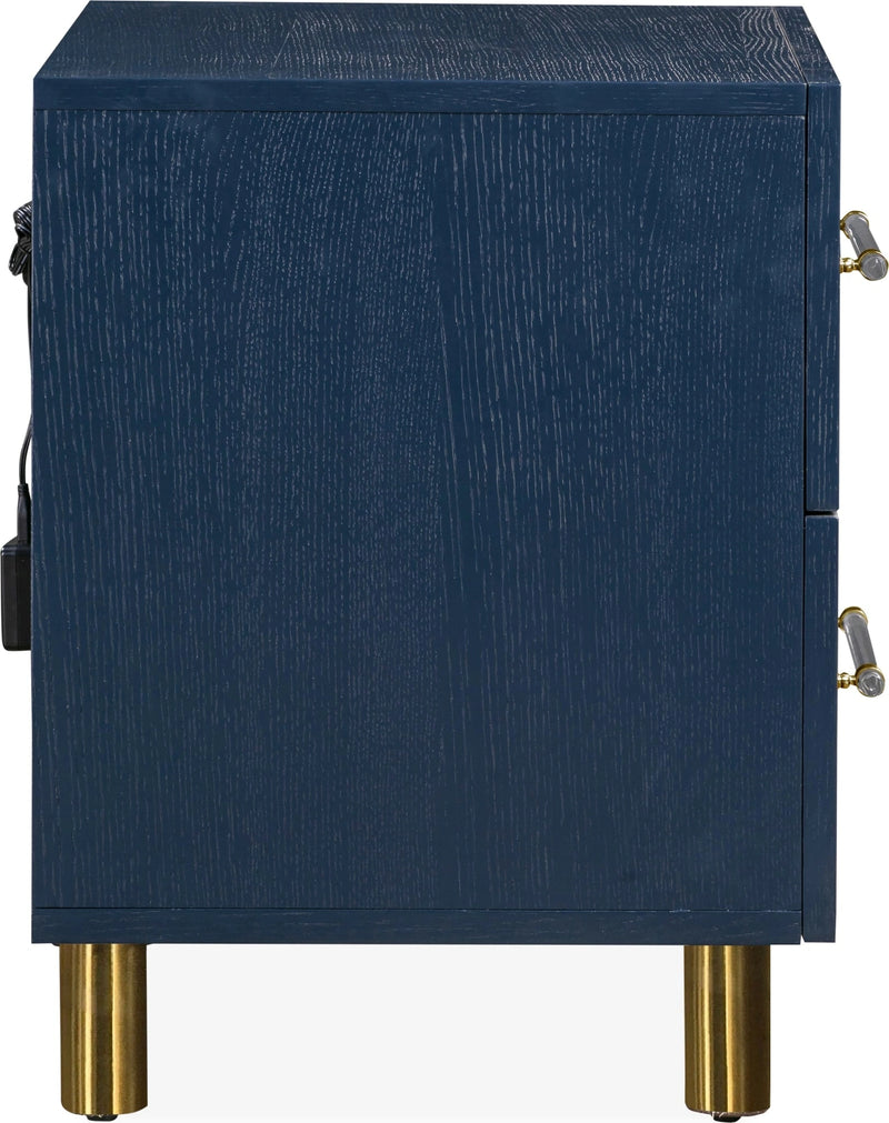 Argento Two Drawer USB Charging Nightstand