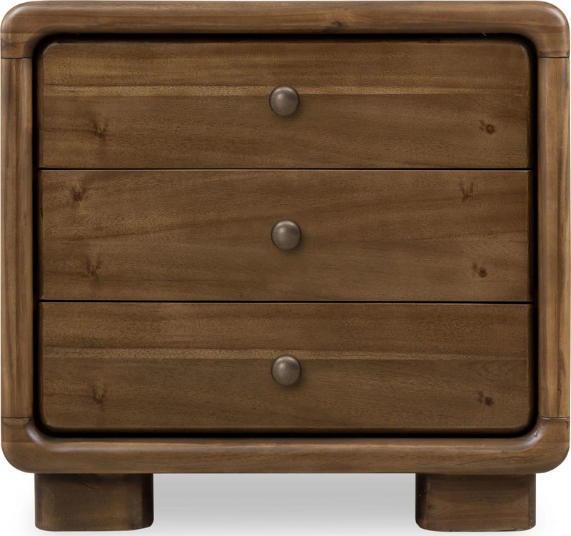 Boka Acacia Wood Nightstand