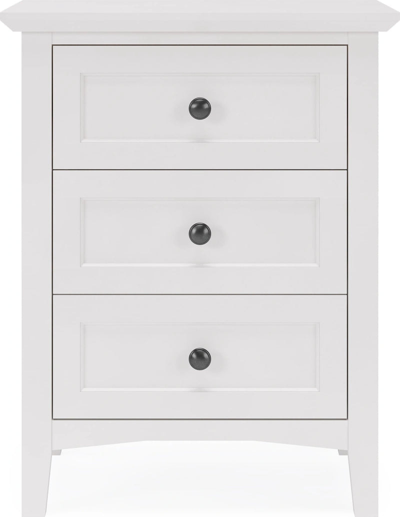 Grace Three Drawer Nightstand