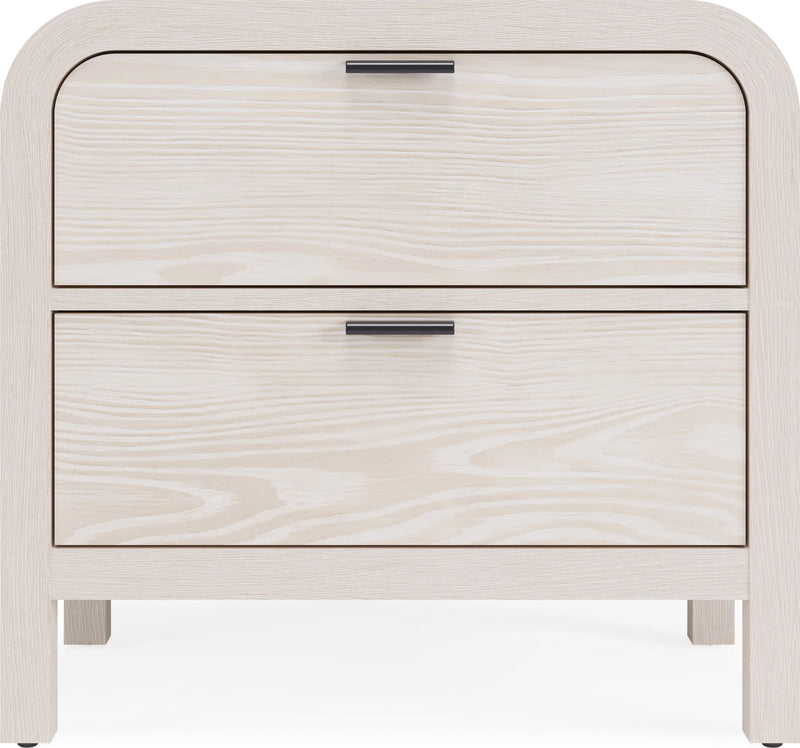 Drake Two Drawer USB-Charging Nightstand