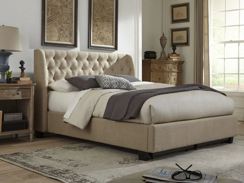 Levi Tufted Platform Bed