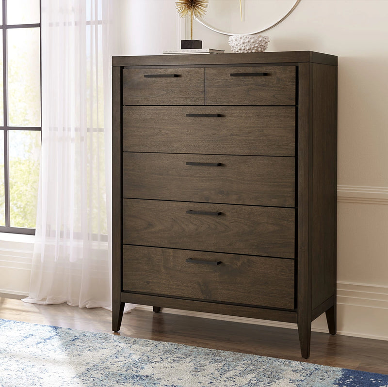 Boracay Five Drawer Walnut Chest