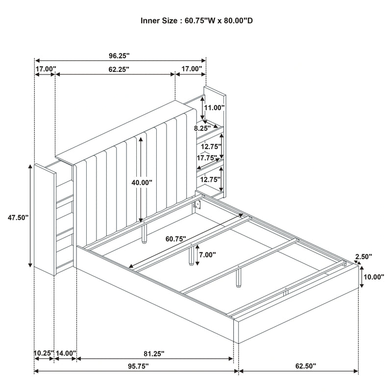 Arielle Bookcase Bed