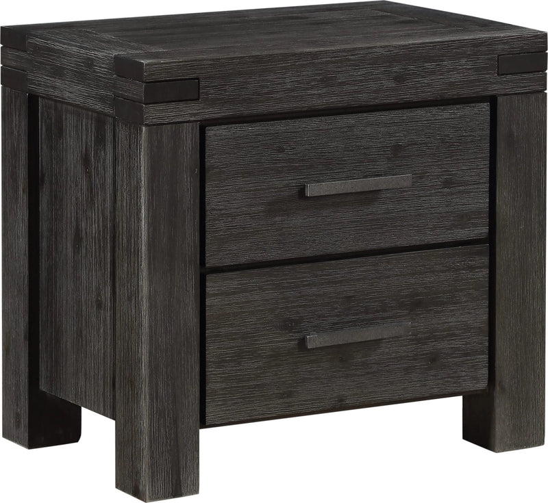 Meadow Two Drawer Solid Wood Nightstand