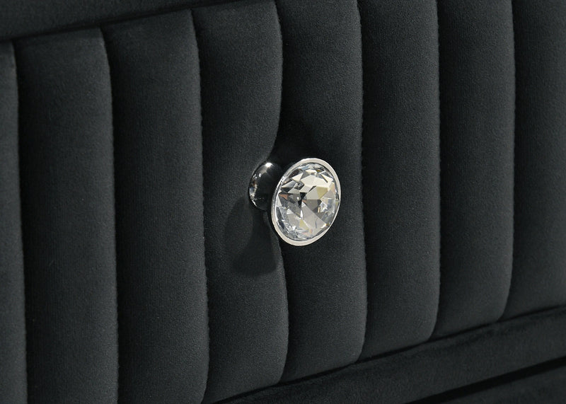 Ravenne Velvet Upholstered LED Chest