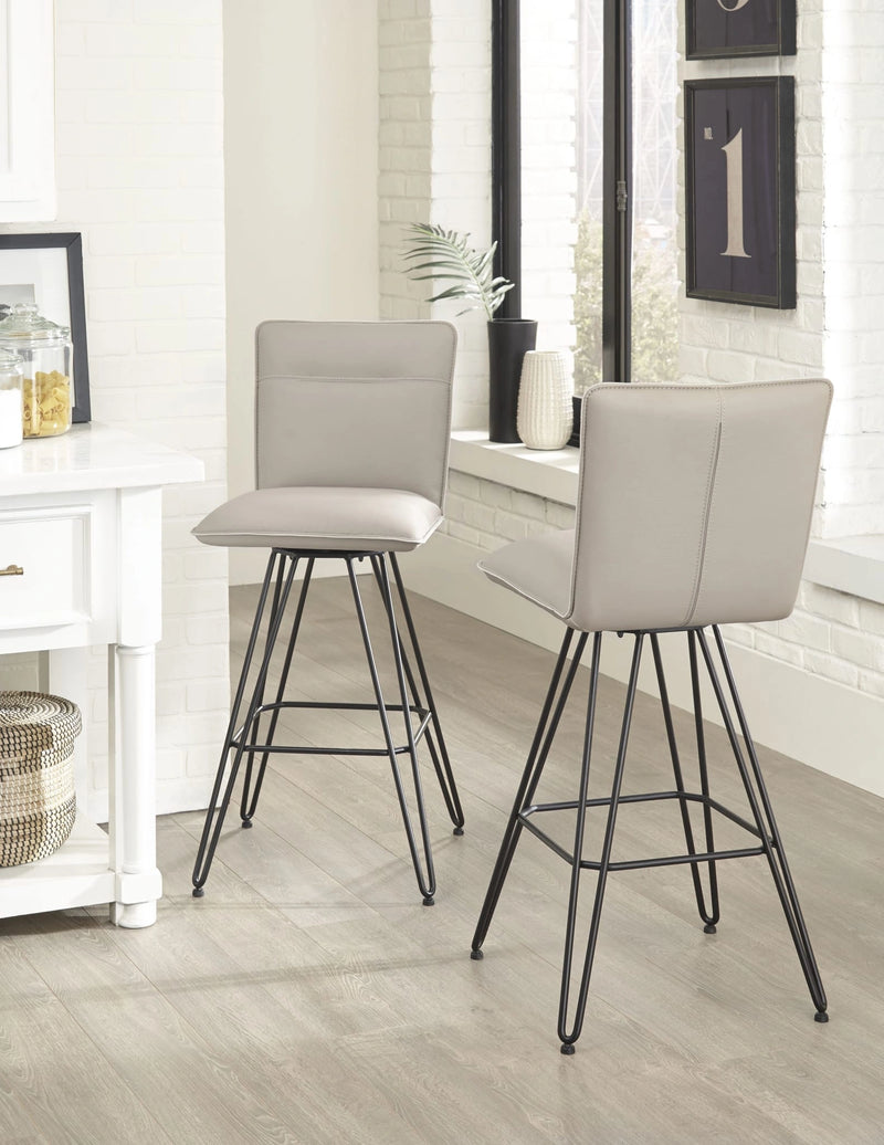Demi Hairpin Leg Swivel Bar Stool