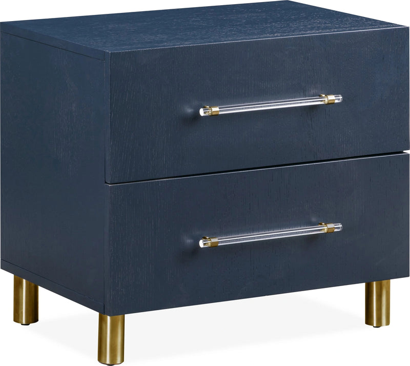 Argento Two Drawer USB Charging Nightstand