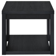 Pavone Open-Shelf Coffee and End Table Set - Black 2-Piece Set