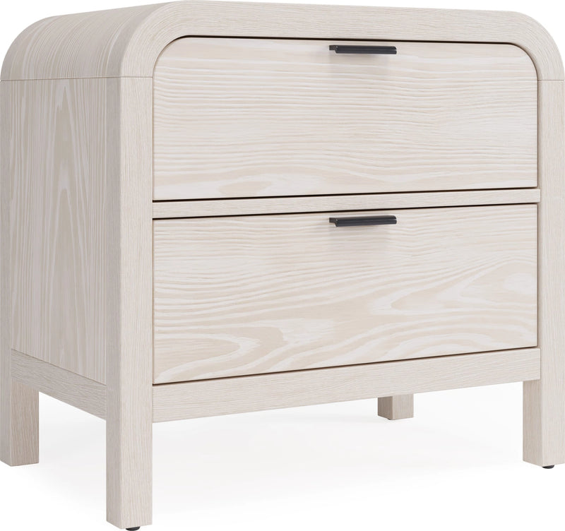 Drake Two Drawer USB-Charging Nightstand