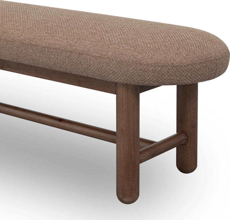 Astor Oval Upholstered Bench