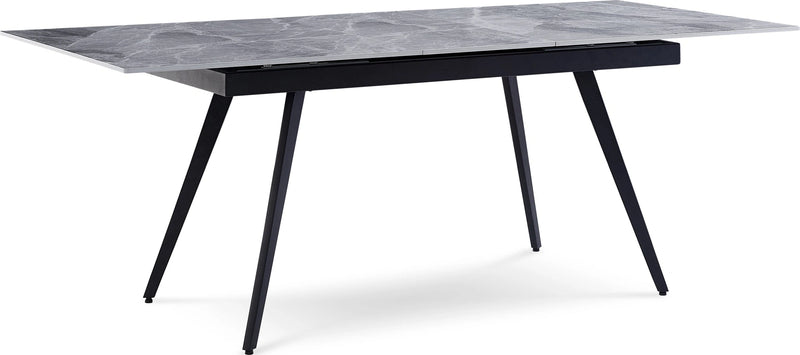 Lucia Extendable Stone Top Metal Leg Dining Table