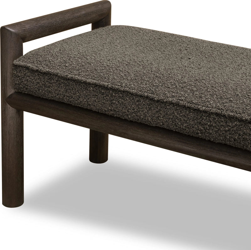 Dorsey Boucle Upholstered Wooden Bench