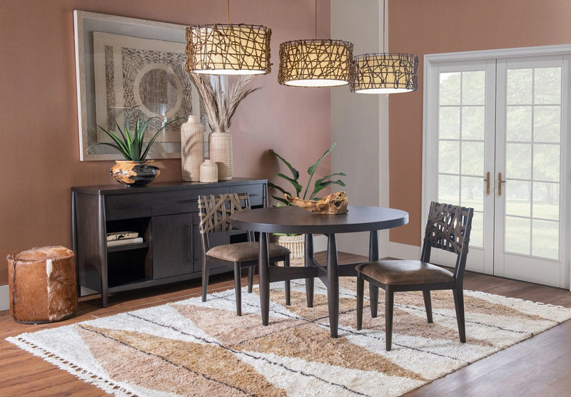 Koko Round Acacia Wood Dining Table