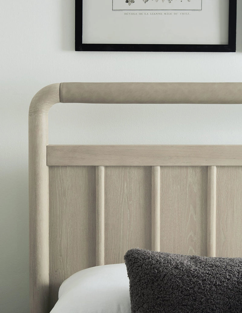 Camden Shiplap Oak Wood Platform Bed