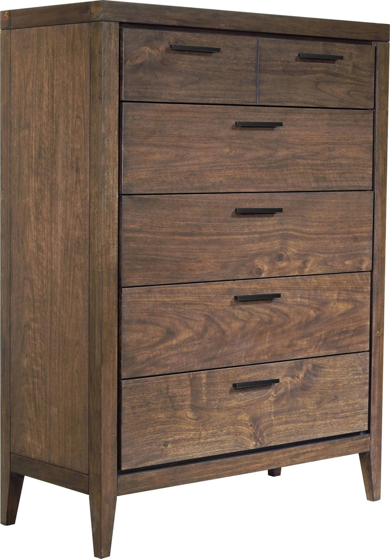 Boracay Five Drawer Walnut Chest