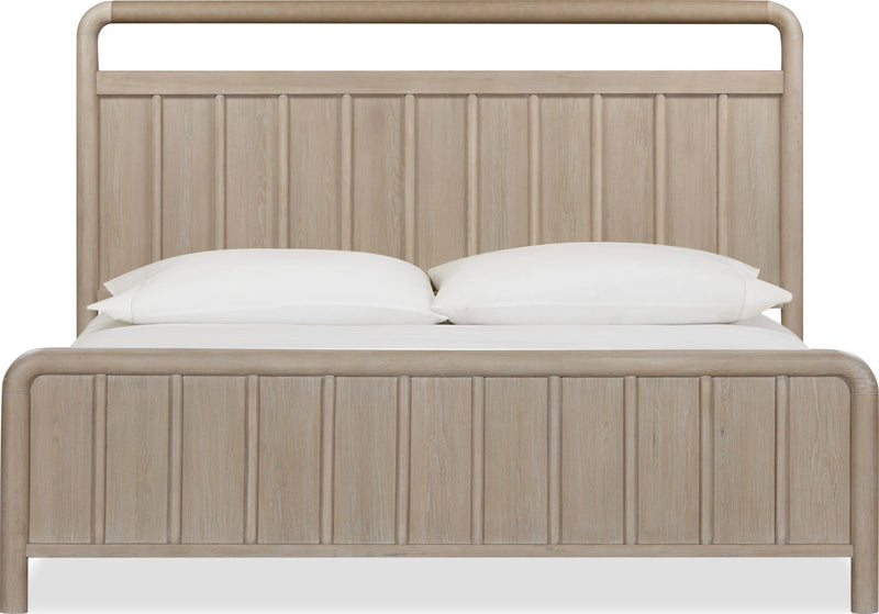 Camden Shiplap Oak Wood Platform Bed