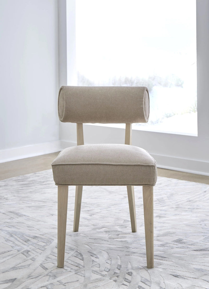 Magnolia Wood Frame Upholstered Dining Chair