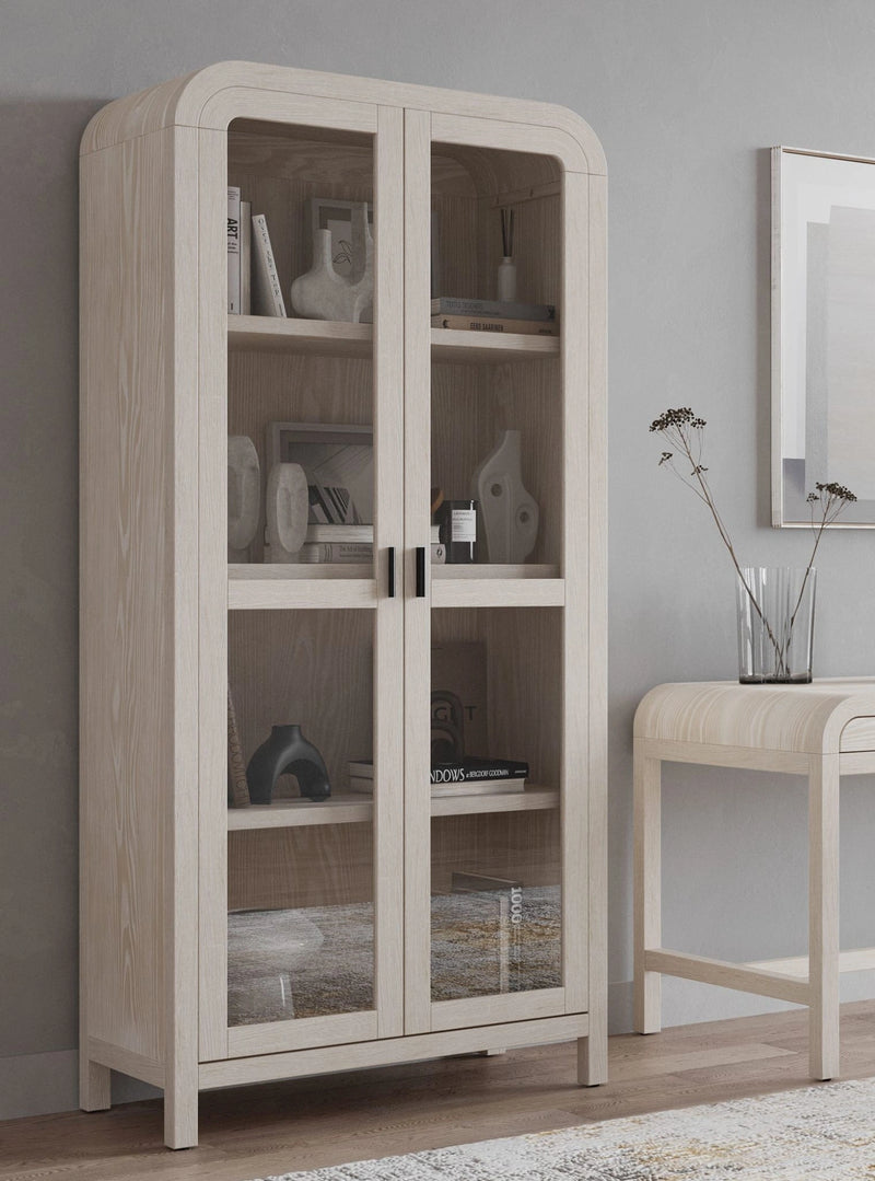 Drake Glass Door Wooden Bookcase