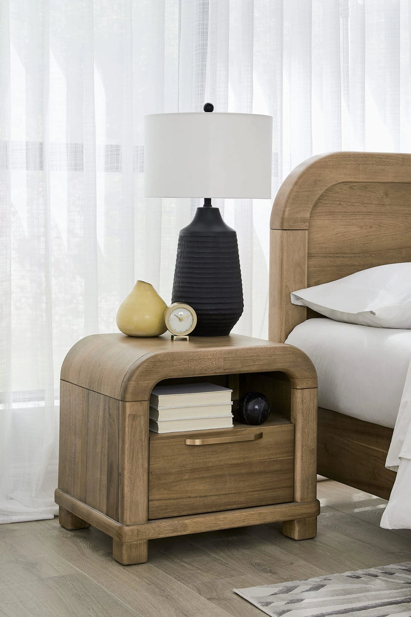 Kione Acacia Wood Nightstand