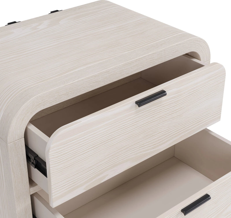 Drake Two Drawer USB-Charging Nightstand