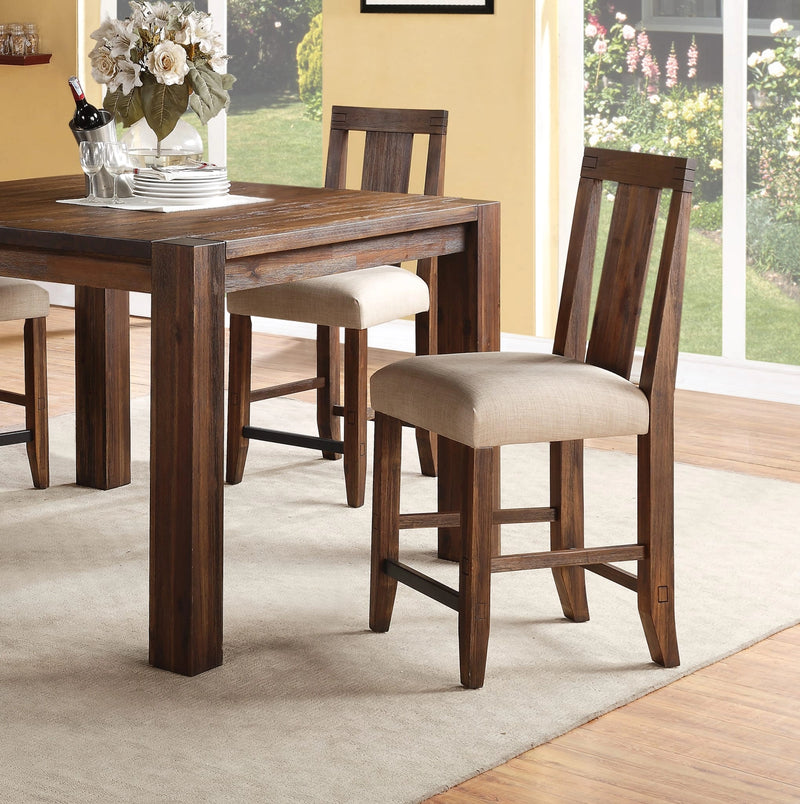 Meadow Solid Wood Upholstered Kitchen Counter Stool