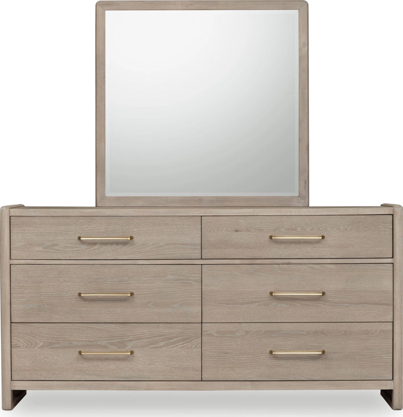 Gardenia Six Drawer Oak Wood Dresser