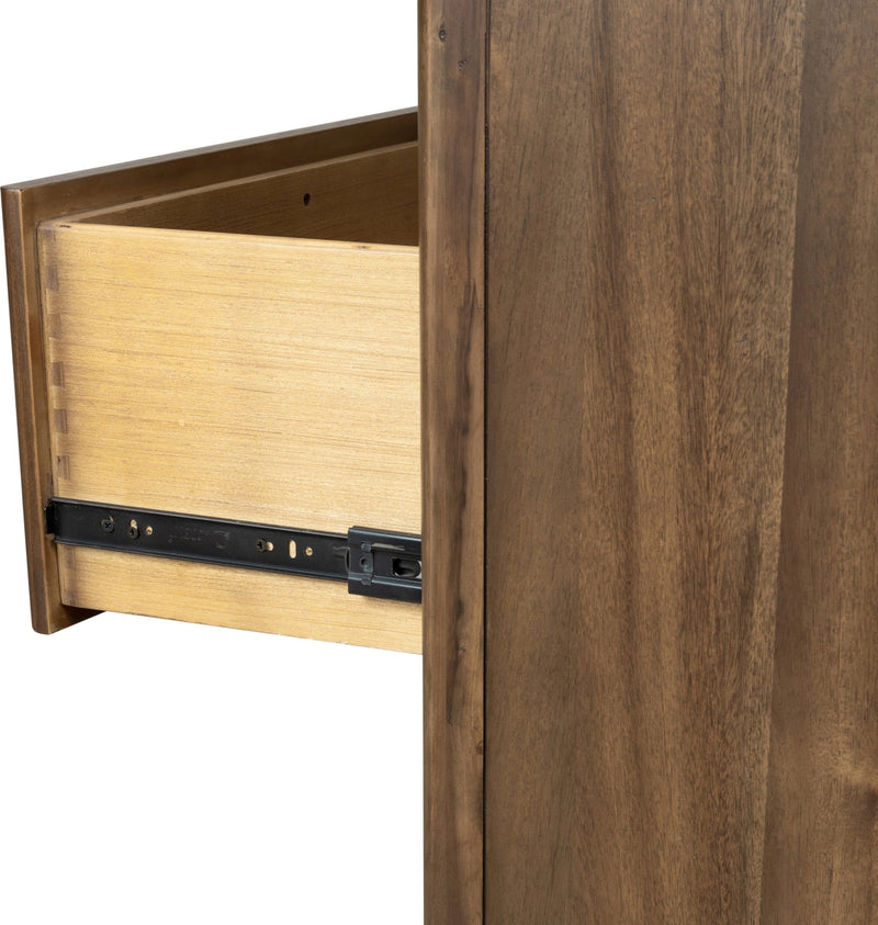 Boka Five Drawer Acacia Wood Chest