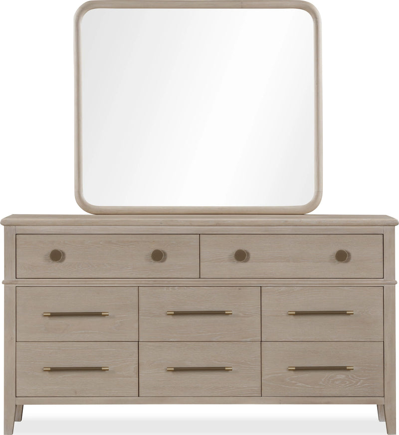 Camden Eight Drawer Oak Wood Dresser
