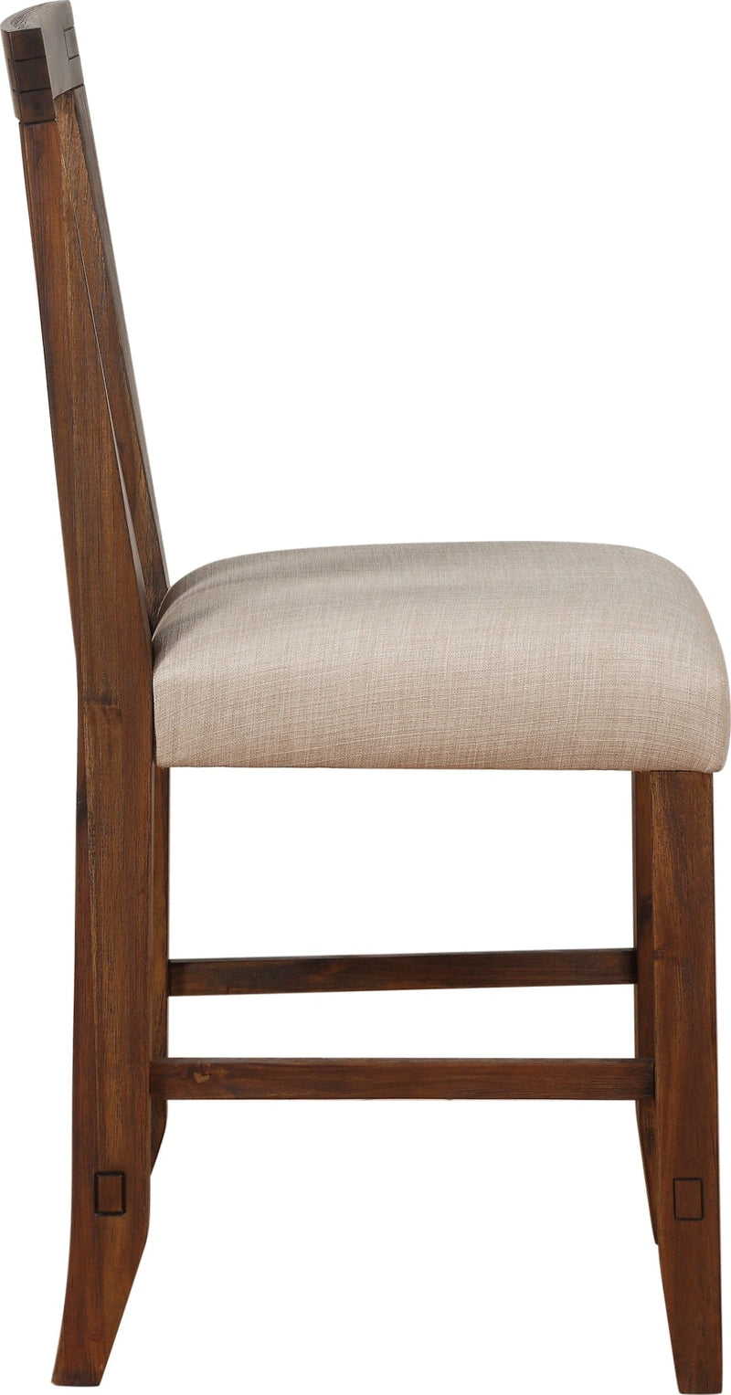 Meadow Solid Wood Upholstered Kitchen Counter Stool