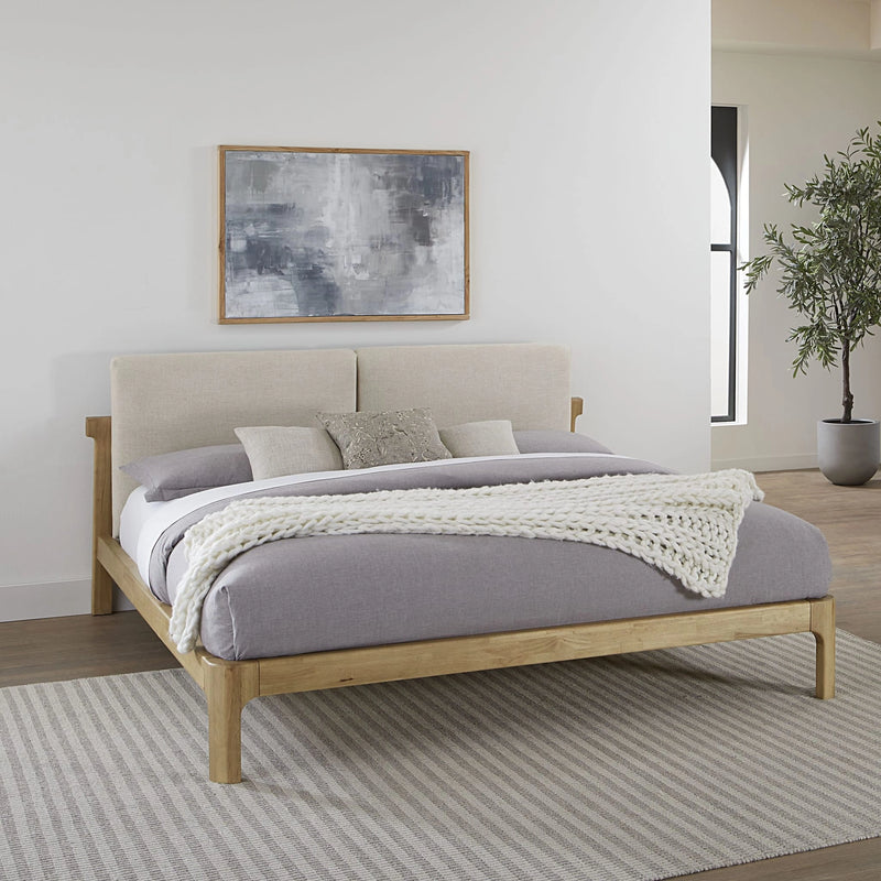 Furano Upholstered Two Cushion Platform Bed
