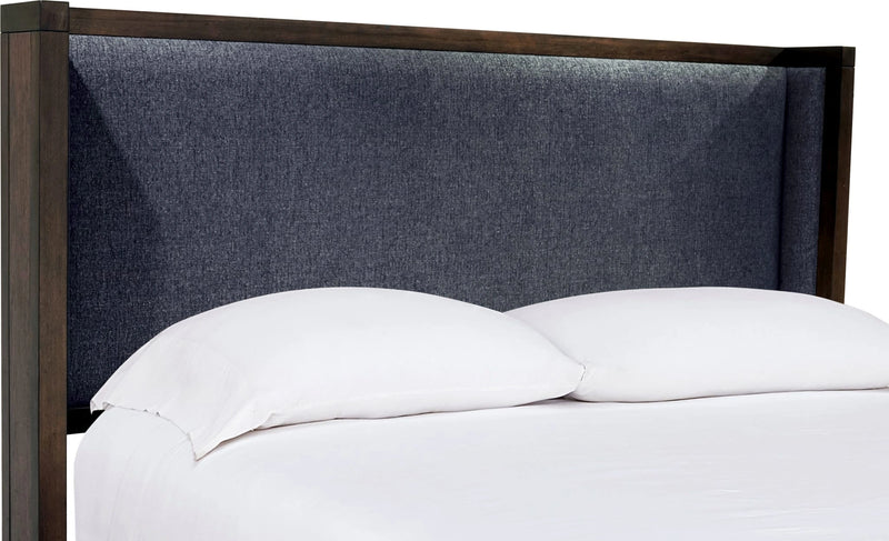 Boracay Upholstered Wingback Storage Bed